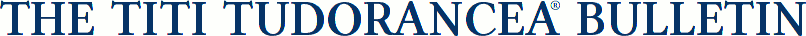 The Titi Tudorancea Bulletin